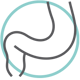 bowel icon in green circle